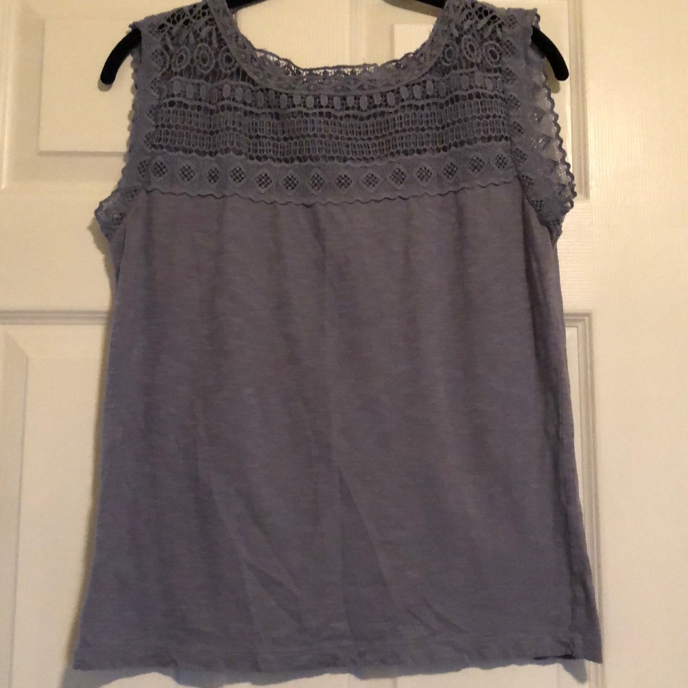 Loft sleeveless top with detailed design